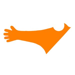 CURAVET SuperSense C-neck Glove, Orange